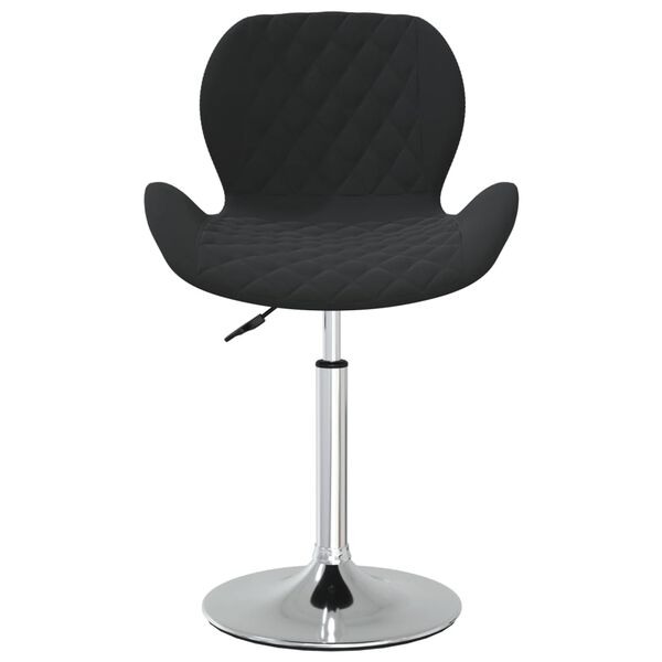 vidaXL Esszimmerst&uuml;hle 6 Stk. Drehbar Schwarz Samt