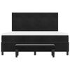 vidaXL Boxspringbett mit Matratze Schwarz 180 x 200 cm Samt
