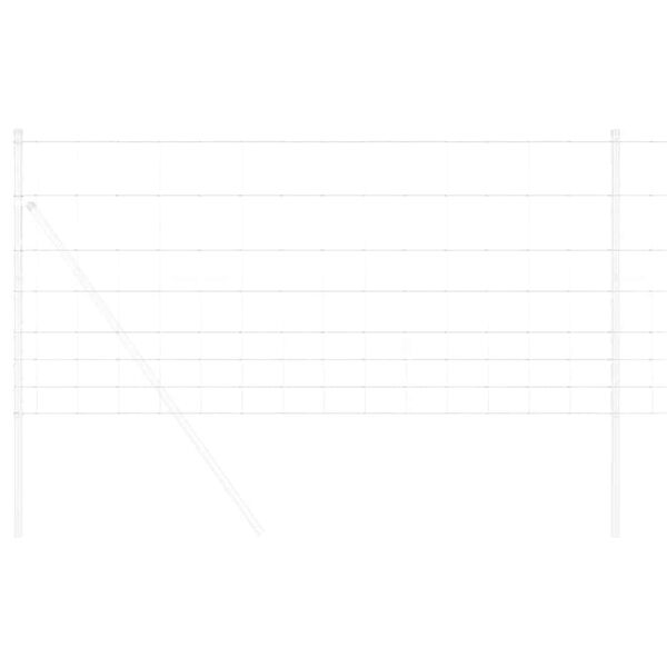vidaXL Feldzaun Silber 50 x 1 m Verzinkter Stahl