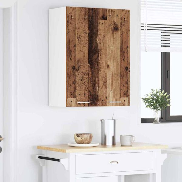vidaXL H&auml;ngeschrank mit Speicher Altholz 60 x 31 x 80 cm Holzwerkstoff