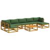 vidaXL Sofa-Set 8 stk. Natur Massivholz Akazie