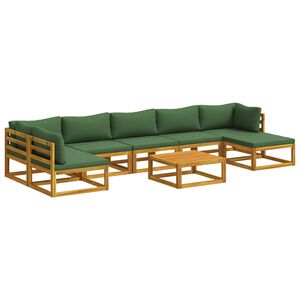 vidaXL Sofa-Set 8 stk. Natur Massivholz Akazie