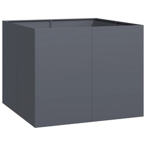 vidaXL Pflanzgef&auml;&szlig; Anthrazit 100x100x80 cm Stahl