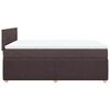 vidaXL Boxspringbett mit Matratze Dunkelbraun 140x190 cm Stoff
