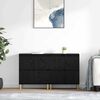 vidaXL Sideboards 2 pcs Schwarz Eichen-Optik 60 x 35 x 70 cm