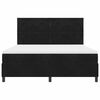 vidaXL Boxspringbett mit Matratze Schwarz 180 x 200 cm Stoff