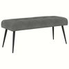 vidaXL Bank mit Knopfheftung Dunkelgrau 110 x 40 x 46 cm Samt