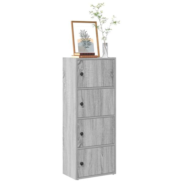 vidaXL B&uuml;cherregal Grau Sonoma 40x24x102 cm Holzwerkstoff