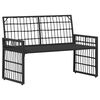 vidaXL Bank Outdoor Uni Schwarz und Dunkelgrau 116 x 55 x 82 cm
