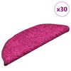 vidaXL Stufenmatten 30 Stk. 56x17x3 cm Rosa Halbrund