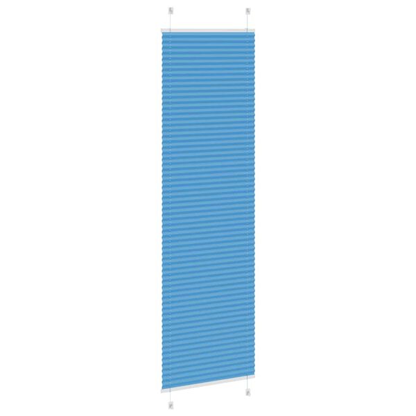 vidaXL Plissee Blau 65x200 cm Stoffbreite 64,4 cm Polyester