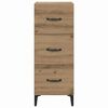 vidaXL Sideboard Artisan-Eiche 34,5 x 34 x 90 cm Holzwerkstoff