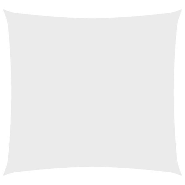 vidaXL Sonnensegel Oxford-Gewebe Quadratisch 5x5 m Wei&szlig;