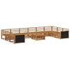 vidaXL Sofagarnituren 11 pcs Massivholz Akazie