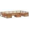 vidaXL Sofagarnituren 10 pcs Natur Massivholz Akazie