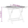 vidaXL Gartentisch Klappbar 110x110x75 cm Massivholz Teak