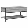 vidaXL Couchtisch Grau Sonoma 100x50x50 cm Holzwerkstoff und Metall
