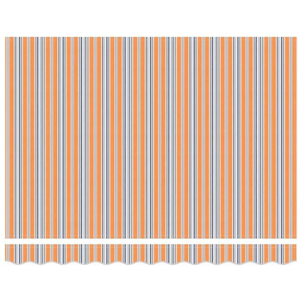 vidaXL Einziehbare Markise Mehrfarbig 250 x 200 cm Stoff