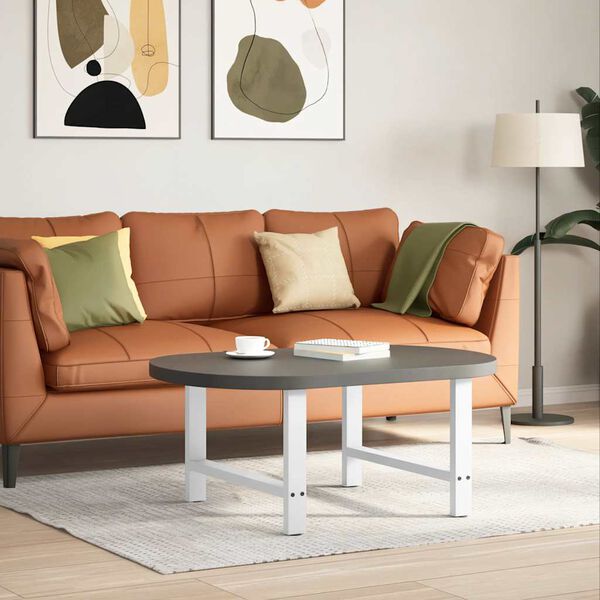 vidaXL Couchtischbeine Wei&szlig; 2 Stk. 70x(42-43) cm Stahl