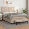 vidaXL Boxspringbett Matratze Cappuccino-Braun 140x190cm Kunstleder