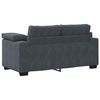 vidaXL 2-teiliges Sofa-Set mit Kissen, dunkelgrauer Samt