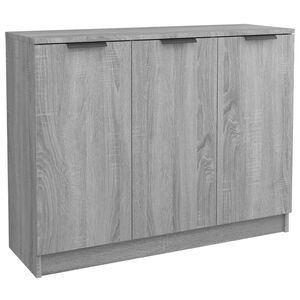 vidaXL Sideboard Grau Sonoma 90,5x30x70 cm Holzwerkstoff