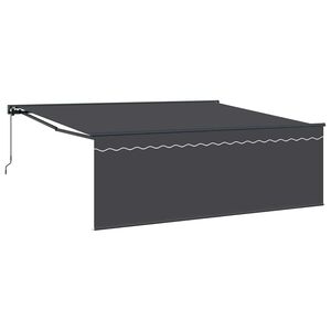vidaXL Ausziehbare Markise Anthrazit 400 x 300 cm
