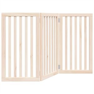 vidaXL Hundegitter Faltbar 3 Paneele 150 cm Pappelholz
