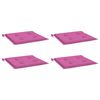 vidaXL Gartenstuhl-Kissen 4 Stk. Rosa 50x50x4 cm Stoff