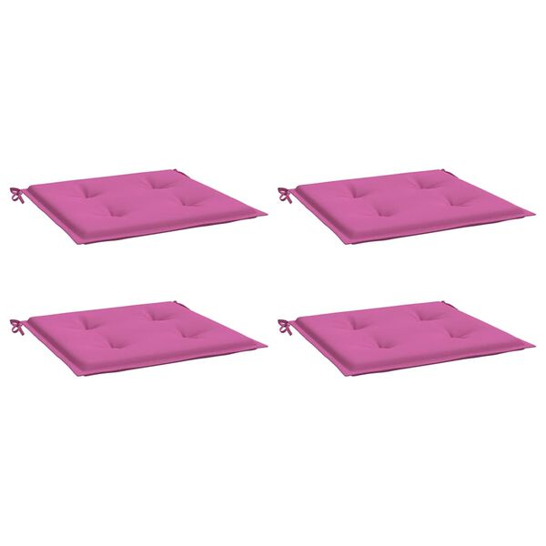 vidaXL Gartenstuhl-Kissen 4 Stk. Rosa 50x50x4 cm Stoff