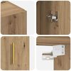 vidaXL Wandschrank 2 pcs Artisan-Eiche 69,5 x 34 x 90 cm Holzwerkstoff