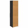 vidaXL Highboard Schwarz Eichen-Optik 45 x 42,5 x 185 cm Holzwerkstoff