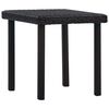 vidaXL Garten-Beistelltisch Braun 40&times;40&times;40 cm Poly Rattan