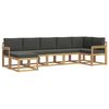 vidaXL Outdoor-Sofagarnitur 7 stk. Wei&szlig; und Anthrazit Polyester