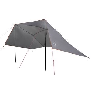 vidaXL Autozelt Grau und Orange 308 x 215 x 220 cm Polyester und Stahl