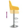 vidaXL Barhocker 2 Stk. Senfgelb Stoff