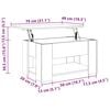 vidaXL Couchtisch Weiß 79x49x41 cm Holzwerkstoff