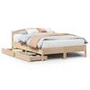 vidaXL Massivholzbett ohne Matratze 120x190 cm Kiefernholz