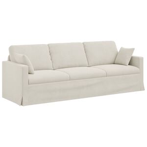 vidaXL Sofa Creme 228 x 78 x 80 cm Samt