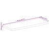 vidaXL Tischplatte mit Baumkante 70x20x3,8 cm Massivholz Mango