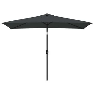 vidaXL Sonnenschirm mit Metall-Mast 300x200 cm Anthrazit