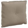 vidaXL R&uuml;cken Kissen Taupe 60 x 50 cm Mikrofaserstoff