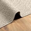 vidaXL Teppich ZIZUR Creme 200x200 cm Jute-Optik Indoor und Outdoor