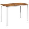 vidaXL Gartentisch Nat&uuml;rlich und Wei&szlig; 108,5 x 55 x 75 cm