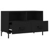 vidaXL TV-Schrank Schwarz 80x36x50 cm Holzwerkstoff