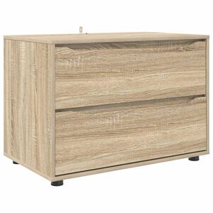 vidaXL Aufbewahrungsschrank 80 x 48 x 57 cm Holzwerkstoff Sonoma-Eiche