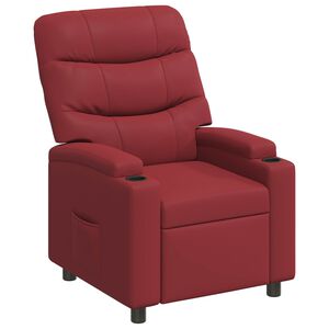 vidaXL Liegestuhl Weinrot 75 x 93 x 102 cm Stoff