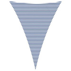 vidaXL Sonnensegel Blau und Wei&szlig; 5 x 7 x 7 m 100 % Polyester Oxford