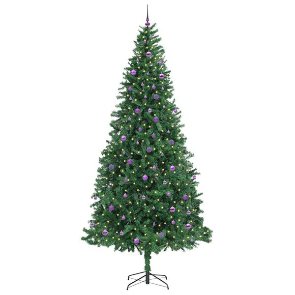 vidaXL K&uuml;nstlicher Weihnachtsbaum mit 300 LEDs mit St&auml;nder Gr&uuml;n 300 cm