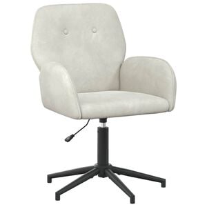 vidaXL Drehstuhl 54 x 55 x 90 cm Creme Samt